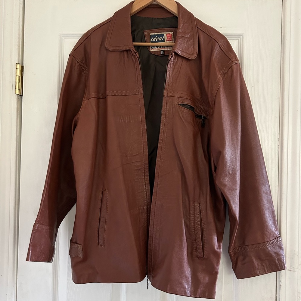 Genuine Leather Jacket for Men (Large)